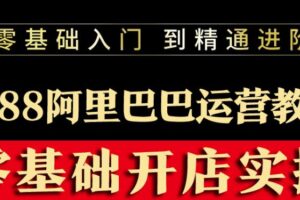 阿里巴巴1688运营推广教程新手开店诚信通装修培训视频