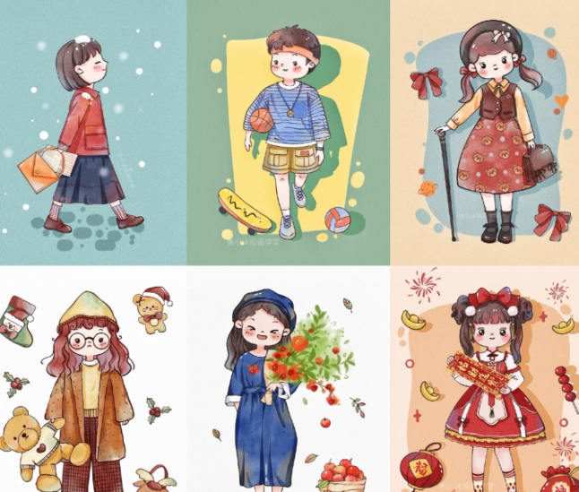 鱼小沫Q版人物团练2022年1月结课ipad插画教程【画质高清只有视频】 1 1659901075 鱼小沫Q版人物团练2022年1月结课ipad插画教程【画质高清只有视频】
