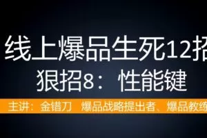 爆品会：线上爆品生死12招（完结）