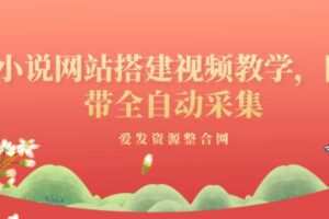 小说网站搭建视频教学，附带全自动采集