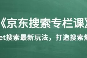 《京东搜索专栏课》get搜索最新玩法，打造搜索爆款（价值1980）￼