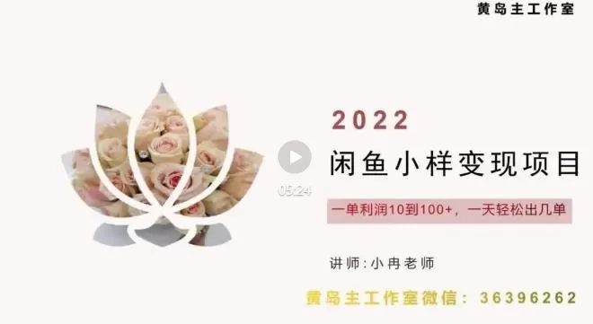 1660860413 黄岛主最新企业彩铃项目闲鱼小样项目，利润每天200轻轻松松，纯视频拆解玩法