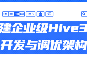 搭建企业级Hive3.X开发与调优架构