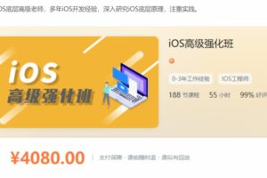 逻辑教育Logic-iOS高级强化班-价值4088元-资料齐