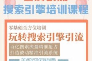 老派Seo：百度霸屏引流课程「搜索引擎推广全系可复制，打造精准被动流量系统」附带工具