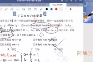吕子正 高二化学2020年秋季班 