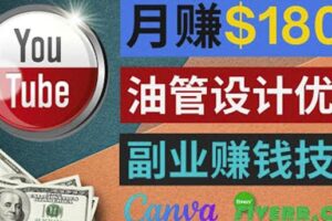 利用在线设计网站Canva，只需1到2个小时，月赚1800美元