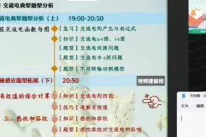 作业帮2022高二物理林婉晴春季尖端班
