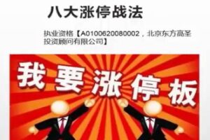 【股海淘金】转圆老师《涨停八法》