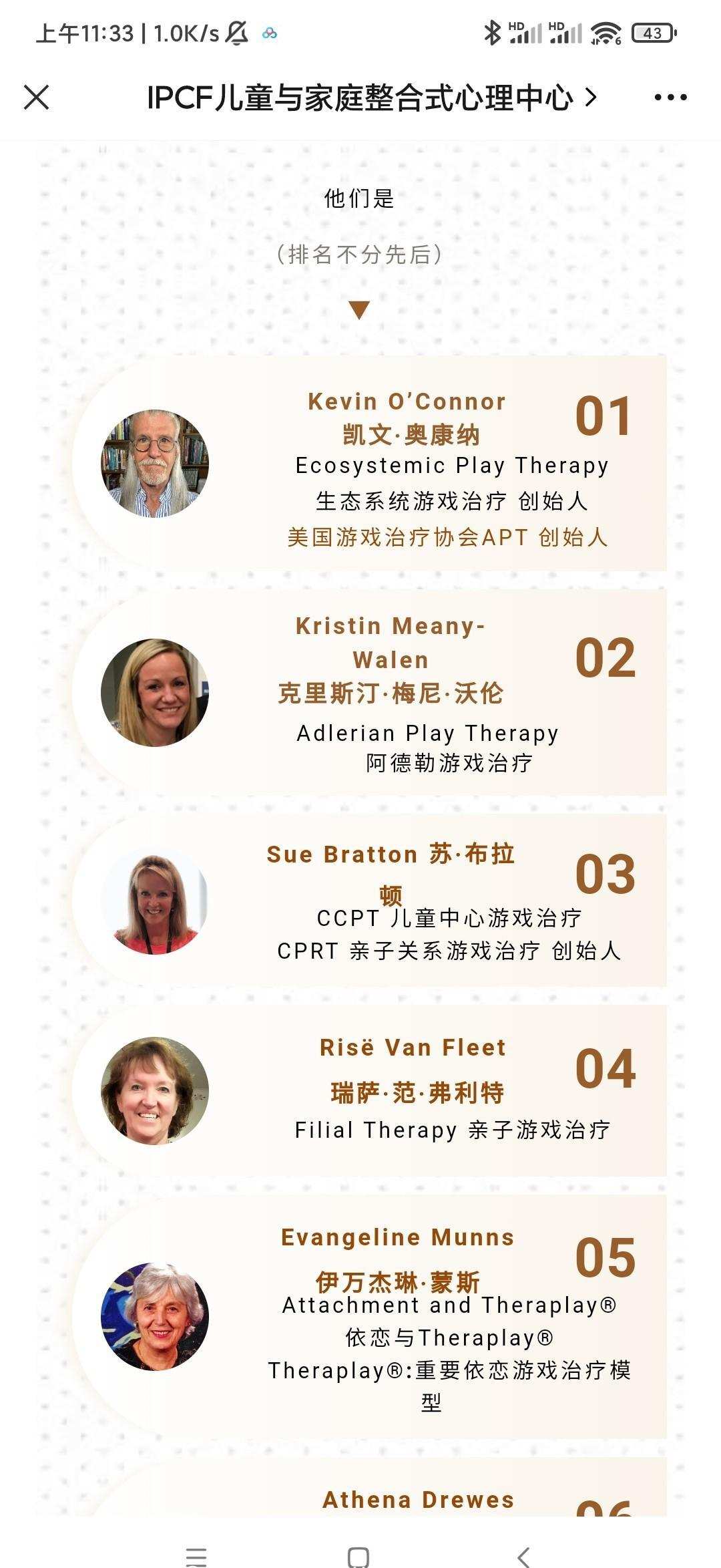 Ipcf重磅“具有开创性和历史意义的当代游戏治疗十大流派理论与方法”系列视频课程 视频课