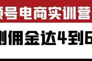 外面收费1900狗哥胡子×视频号电商实训营2.0:实测佣金达4到61万(教程+工具)