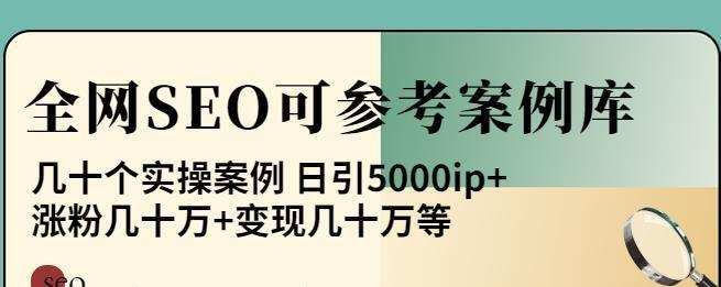 白杨全网Seo可参考案例库，几十个实操案例日引5000Ip+涨粉百W+变现几十W等!