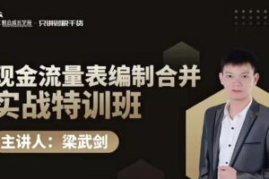 梁武剑现金流量表编制合并实战特训营课程