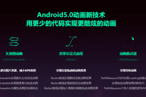 Android5.0+高级动画开发 矢量图/轨迹/路径变换