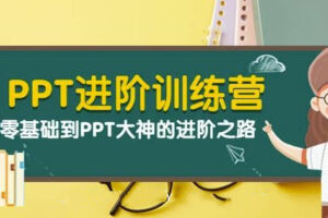 PPT进阶训练营（第二期）：从零基础到PPT大神的进阶之路（40节课）