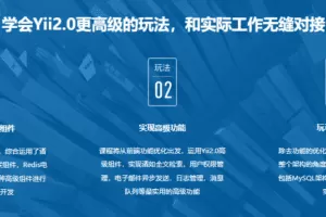 Yii2.0进阶版 高级组件ES/Redis/Sentry优化京东平台
