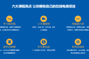 从0开始 独立完成企业级Java电商网站服务端开发