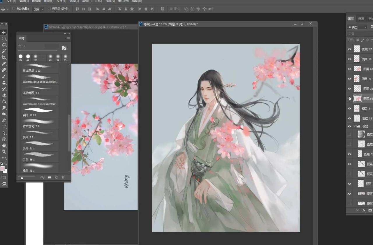 痕迹指尖糖古风插画课第16期2020年新课插图3 痕迹指尖糖古风插画课第16期2020年新课插图3