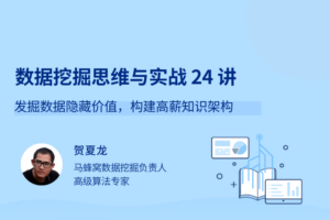 数据挖掘思维与实战 24 讲 发掘数据隐藏价值，构建高薪知识架构