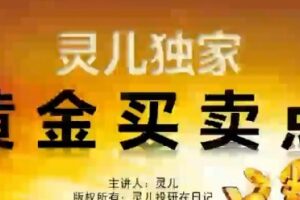 灵儿投研日记《黄金买卖点》黄金买点&黄金卖点私密版