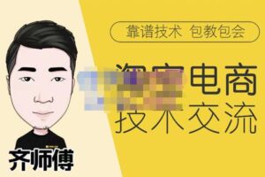 齐师傅电商·淘宝电商技术VIP【更新11月】，全网最先进的技术和玩法，价值1599元