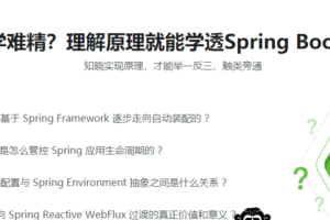 Spring Boot2.0深度实践 核心原理拆解+源码分析