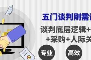 李力刚谈判系列【学习年卡】五门谈判刚需课程