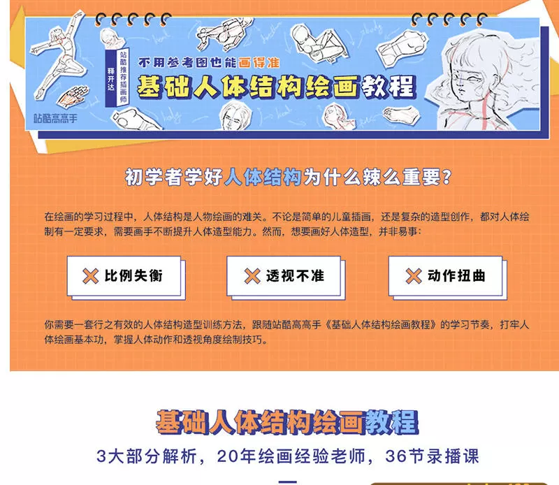 释开达 基础人体结构 绘画教程 2019 释开达 基础人体结构 绘画教程 2019