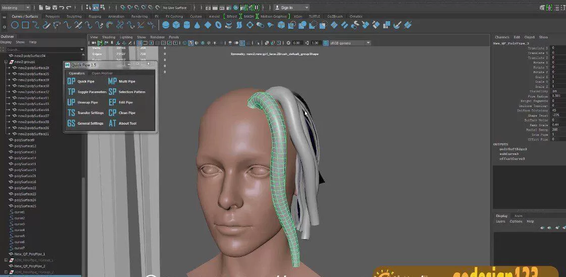 次世代游戏角色赤鸦全流程案例教程