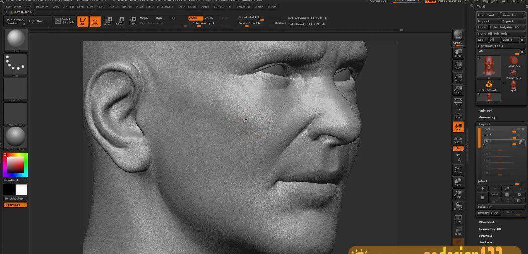 超写实角色《剑圣》全流程实战教学【老课画质不错有素材】 超写实角色《剑圣》全流程实战教学【老课画质不错有素材】