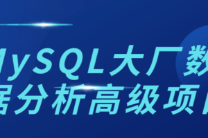 MySQL大厂数据分析高级项目￼