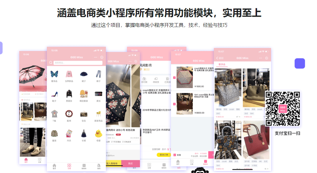 支付宝小程序入门与实战 开发高颜值电商项目 支付宝小程序入门与实战 开发高颜值电商项目