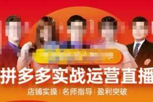 推易电商·10月份拼多多线上直播课程，实时玩法，爆款打造，改销量，补大单，AB单，直播等