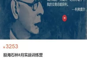 股海石林8月实战训练营