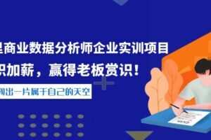 阿里数据分析师企业实训项目