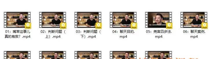 乐福情感《聊天课精华版》简介