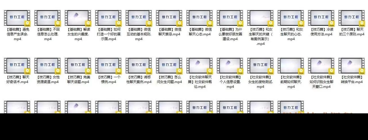 男性情感课程《聊天宝典》