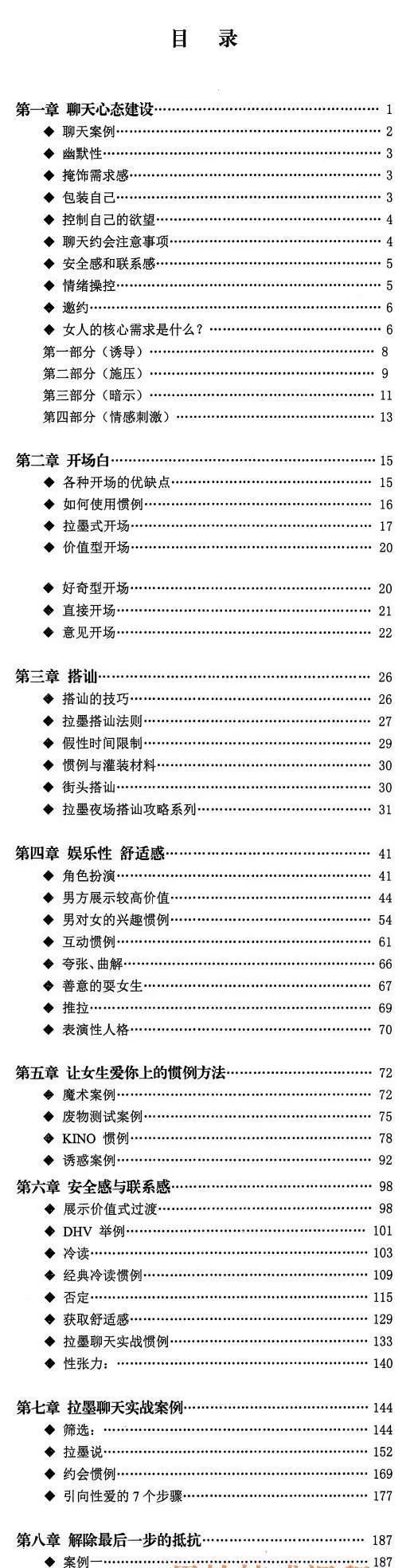 拉磨家族《一本书把上千mei》目录