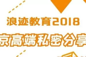 北京高端私密分享会（浪迹2018）