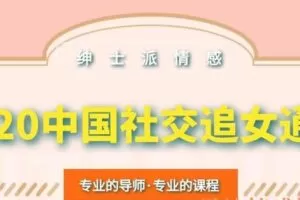 绅士派情感《2020中国社交追女通则》