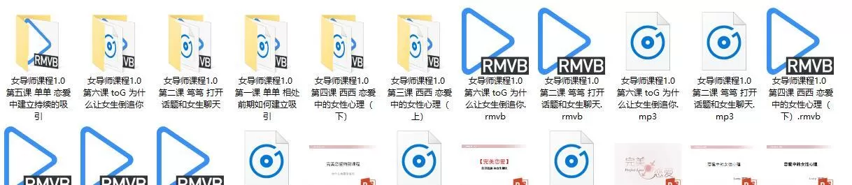 恋爱学课程《女导师课程1.0》