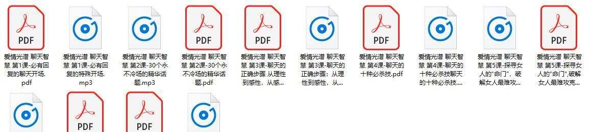 PUA课程《聊天智慧》