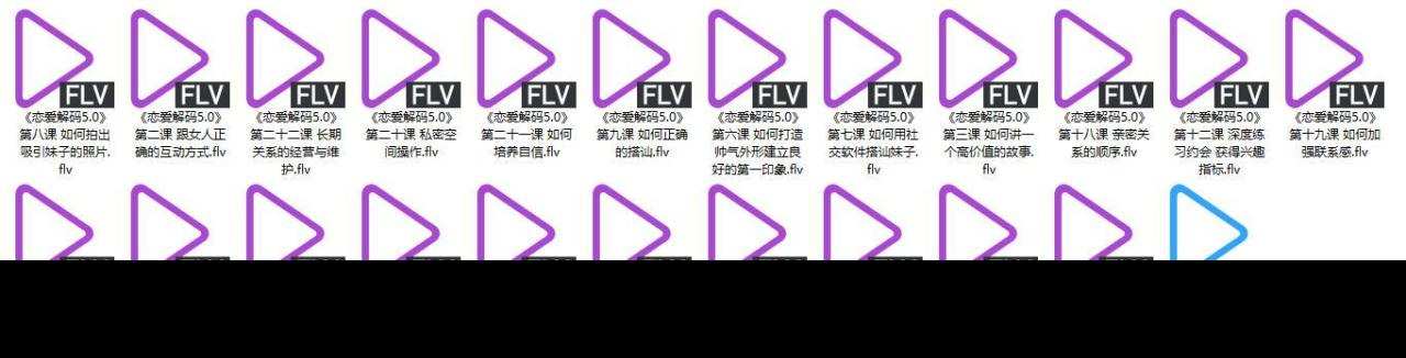 PUA课程《恋爱解码5.0》