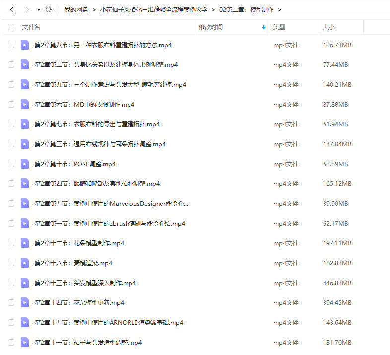 小花仙子风格化三维静帧全流程案例教学【画质高清有素材】