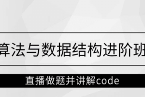 算法与数据结构进阶班