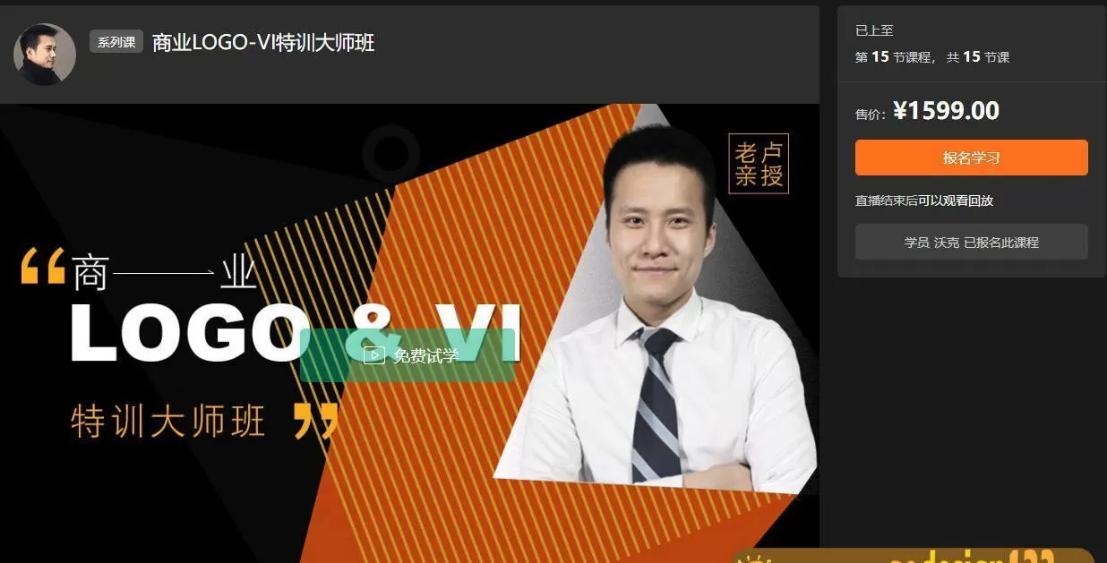 卢帅 商业LOGO-VI特训大师班（画质高清）