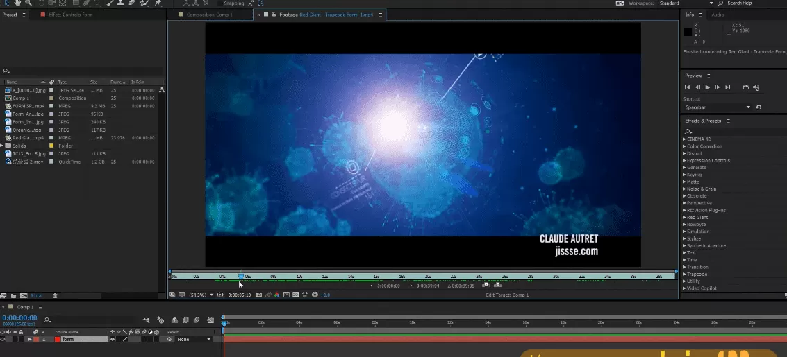 罡渡晨星Ae-Form粒子全析教学 罡渡晨星Ae-Form粒子全析教学