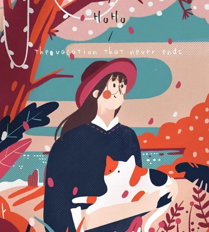 Hoho猴零基础扁平肌理风商业插画课2020年【画质高清有课件】 Hoho猴零基础扁平肌理风商业插画课2020年【画质高清有课件】