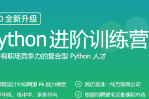 极客大学-python进阶训练营|完结无秘【价值1999元】