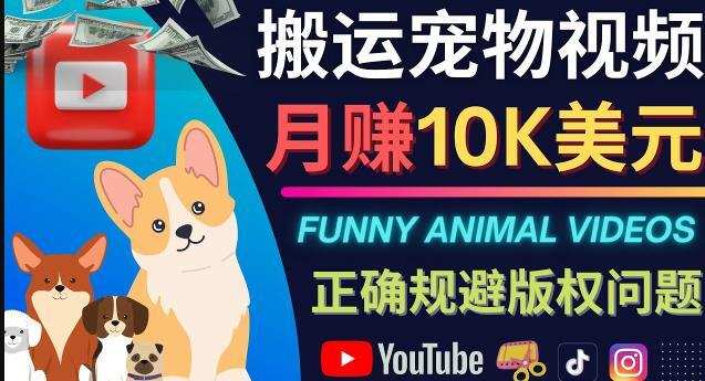 搬运TIKTOK视频到YouTube，并进行二次创作，月赚1万美元以上